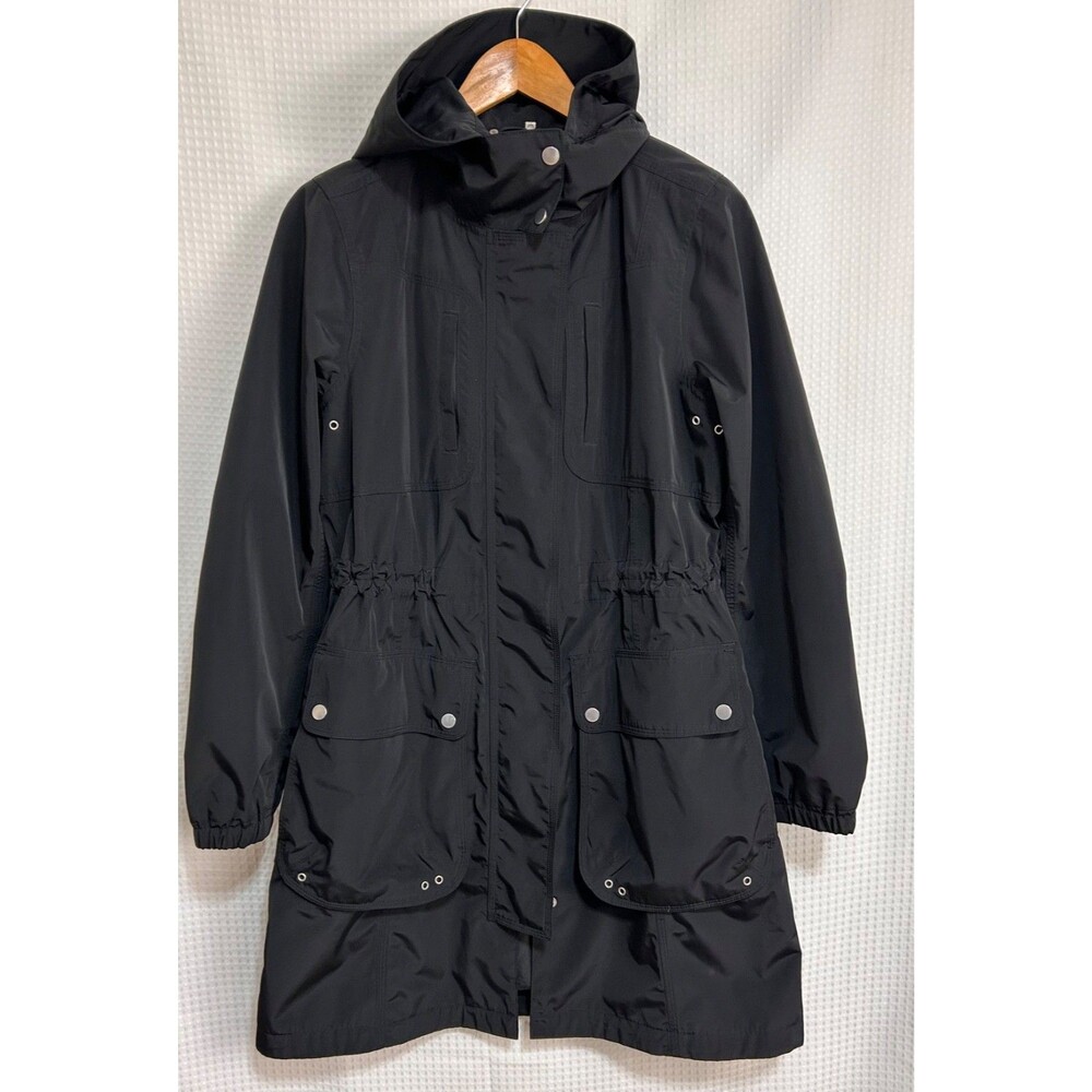 Athleta Size Small fits M Ballard Waterproof Parka Rain Jacket Pockets Hooded j - Picture 6 of 15